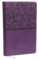 NKJV Deluxe Gift Bible, Comfort Print (Soft Leather, Purple