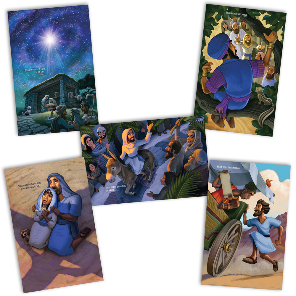 Parable Poster Bible Story Posters - set of 5 - 34