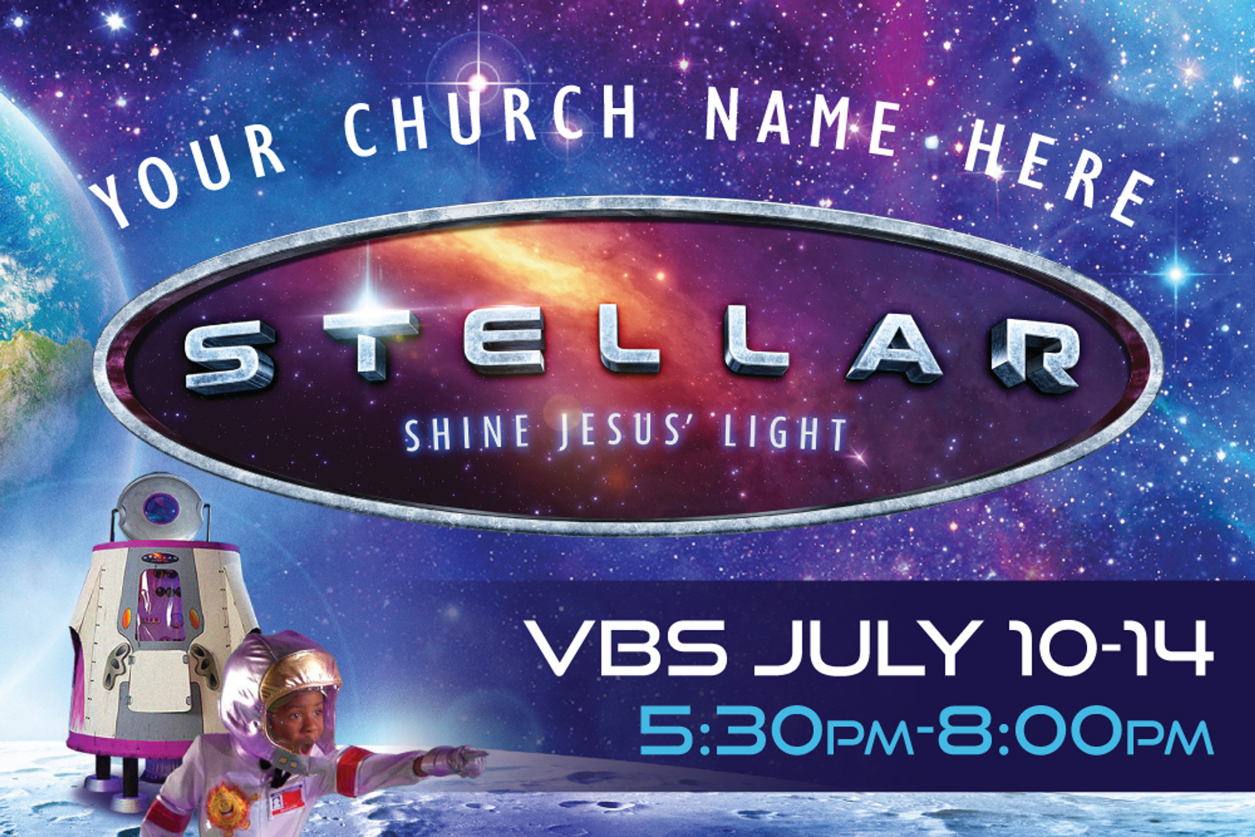 Custom VBS Postcards Stellar VBS PCSTE002 Custom VBS Postcards Stellar VBS PCSTE002