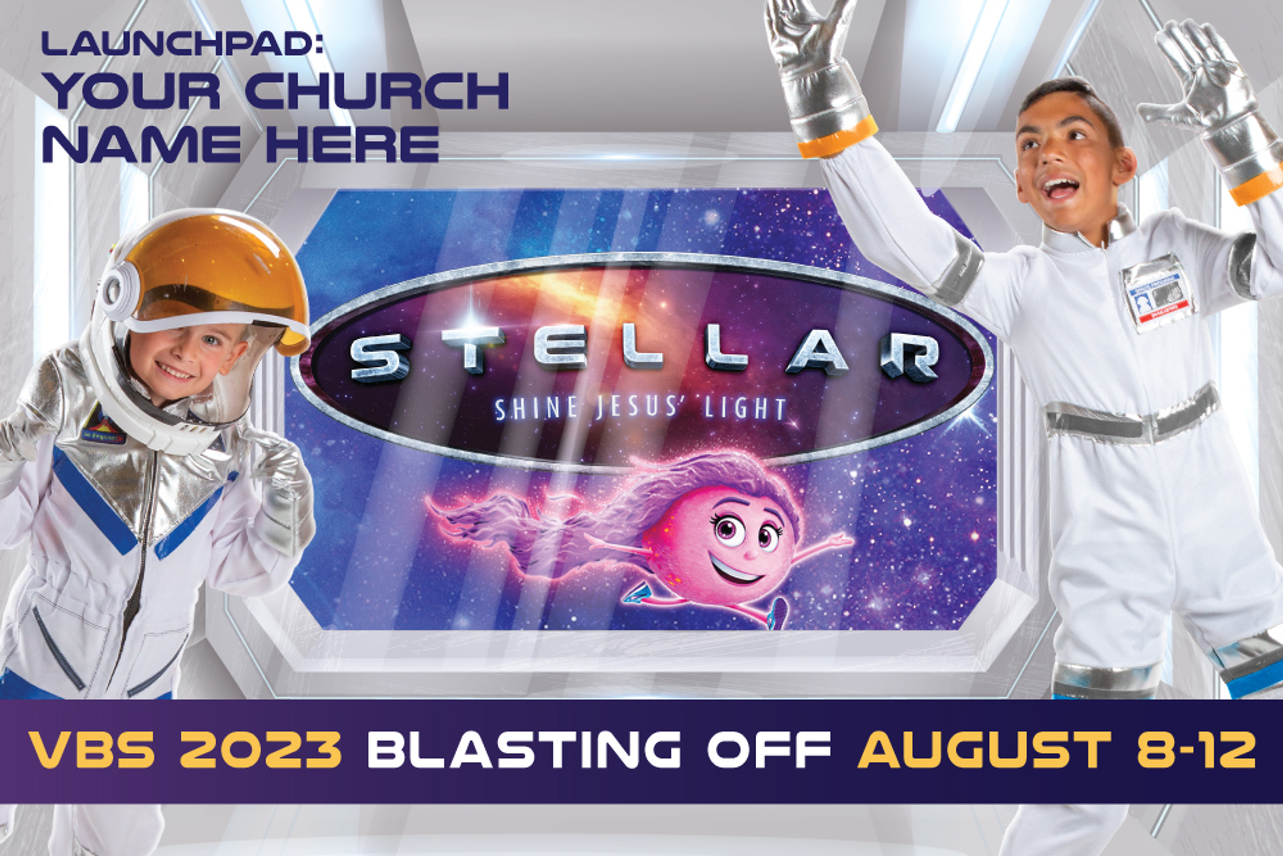 Custom VBS Postcards Stellar VBS PCSTE003 Custom VBS Postcards Stellar VBS PCSTE003