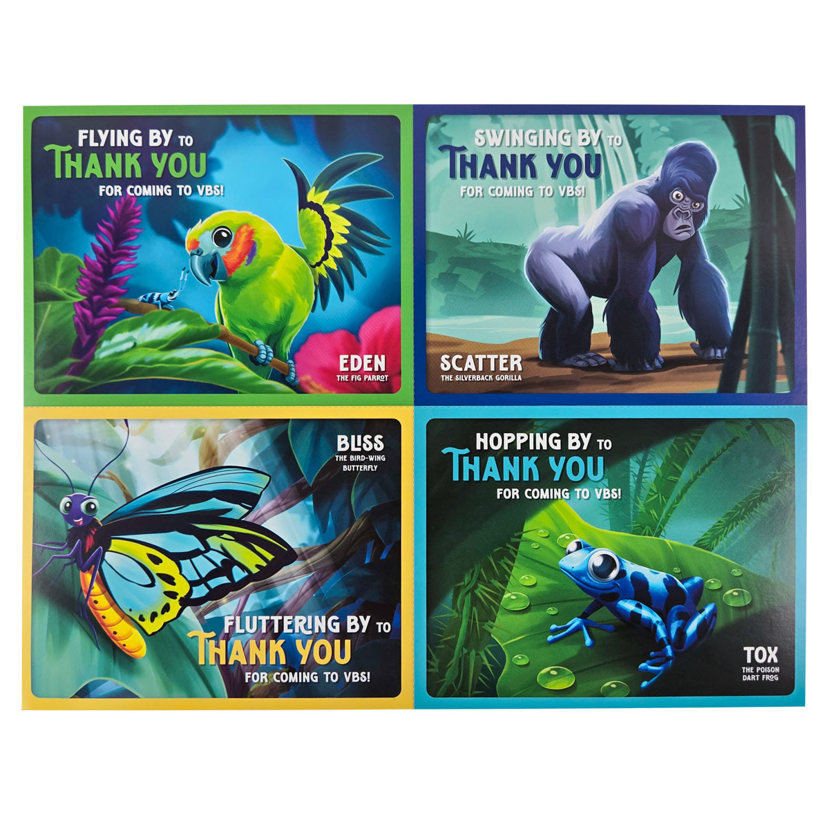 Postcard - Glad you came (Pack of 40) - Jungle Journey Answers VBS 2024 ...