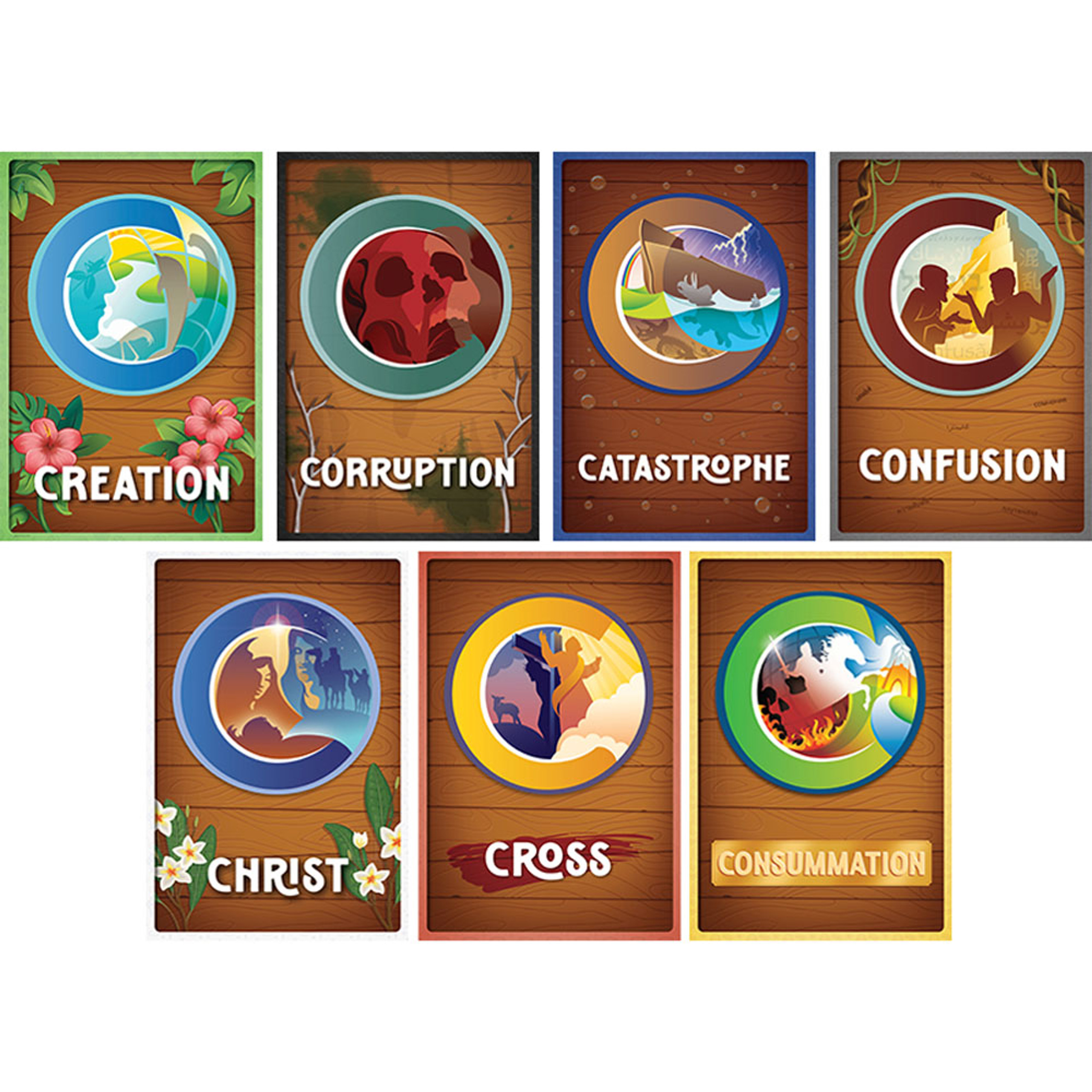 Scene Setter Seven C's 7 panels Jungle Journey Answers VBS 2024