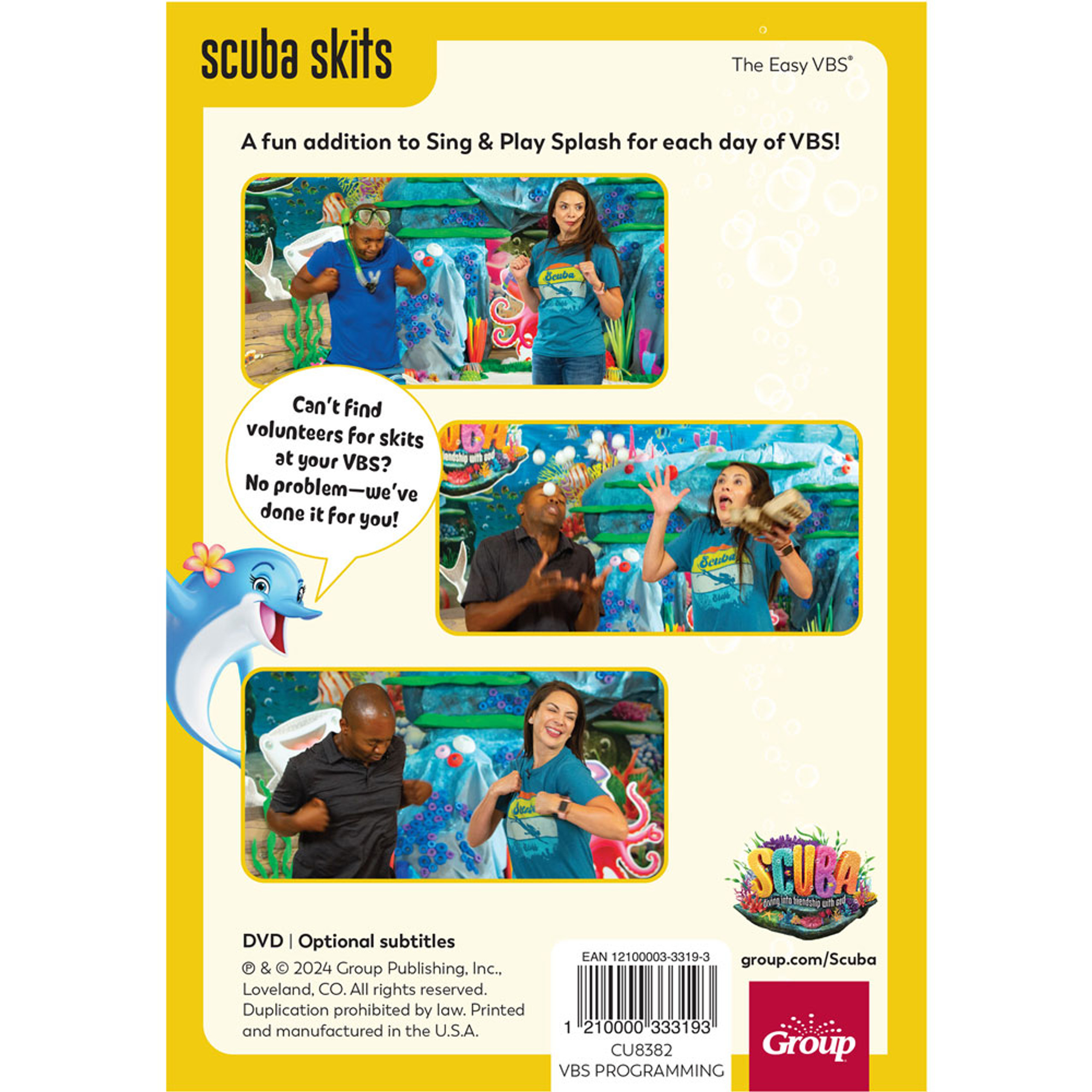 Scuba Skits DVD Scuba VBS 2024 by Group Concordia Supply