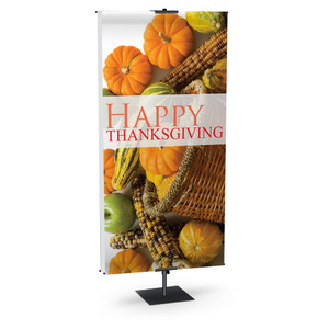 Church Banner - Fall & Thanksgiving - Happy Thanksgiving