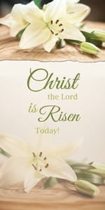 Church Banner - Easter - Christ the Lord White Background