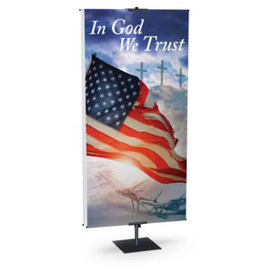 Church Banner - Patriotic - In God We Trust