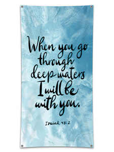 Church Banner - Messages of Hope - Isaiah 43:2