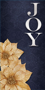Church Banner - Christmas - Poinsettia Joy - B80523