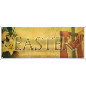 Customizable Outdoor Vinyl Banner - Easter - B30006H Customizable Outdoor Vinyl Banner - Easter - B30006H