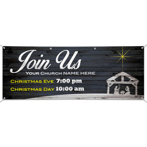 Customizable Outdoor Vinyl Banner - Christmas - B70480 Customizable Outdoor Vinyl Banner - Christmas - B70480