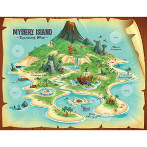 Treasure Maps (Pack of 10 with stickers) KJV - Mystery Island VBS 2020 by Answers Treasure Maps (Pack of 10 with stickers) KJV - Mystery Island VBS 2020 by Answers