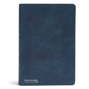 CSB (in)courage Devotional Bible, Navy Genuine Leather Indexed CSB (in)courage Devotional Bible, Navy Genuine Leather Indexed
