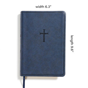 CSB Everyday Study Bible (LeatherTouch, Navy Cross) - Bulk Case of 12