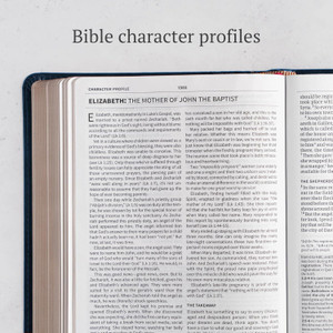 CSB Everyday Study Bible (LeatherTouch, Navy Cross) - Bulk Case of 12