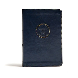 CSB Military Bible, Small Print (Leather Touch, Navy Blue) - Bulk Case of 36