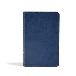 CSB Personal Size Bible, Navy LeatherTouch CSB Personal Size Bible, Navy LeatherTouch