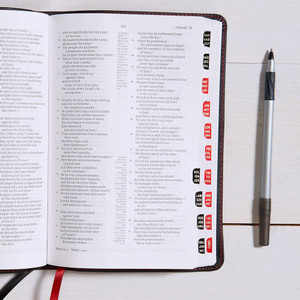 CSB Ultrathin Reference Bible, Black Genuine Leather, Indexed