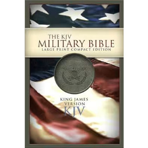 KJV Large Print Compact Military Bible, Large Print (Bulk Case of 24)