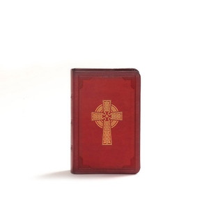 KJV Large Print Compact Reference Bible, Celtic Cross Crimson LeatherTouch KJV Large Print Compact Reference Bible, Celtic Cross Crimson LeatherTouch