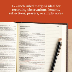 KJV Notetaking Bible (Hardcover, Black/Brown) - Bulk Case of 24