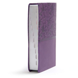 KJV Personal Size Reference Bible, Large Print, Indexed (Leather Touch, Purple) - Bulk Case of 12