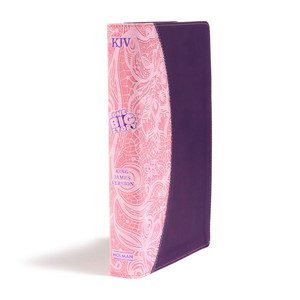 KJV One Big Story Bible (LeatherTouch, Pink/Purple) - Bulk Case of 18