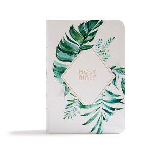 KJV On-the-Go Bible, White Floral Textured LeatherTouch KJV On-the-Go Bible, White Floral Textured LeatherTouch