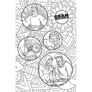 NTV La Gran Historia: Biblia Interactiva, blanco en tela para colorear NTV La Gran Historia: Biblia Interactiva, blanco en tela para colorear