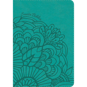 RVR 1960 Biblia Compacta Letra Grande aqua, simil piel RVR 1960 Biblia Compacta Letra Grande aqua, simil piel