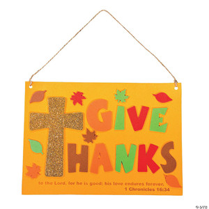 Give Thanks Sign Craft Kit (Pack of 12)
Give Thanks Sign Craft Kit (Pack of 12)