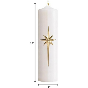 Bright Morning Star Christ Candle (3" x 12") - Will & Baumer