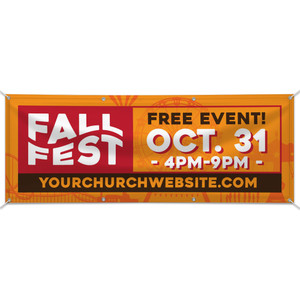 Customizable Outdoor Vinyl Banner - Fall - Fall Fest - BFA220802 Customizable Outdoor Vinyl Banner - Fall - Fall Fest - BFA220802