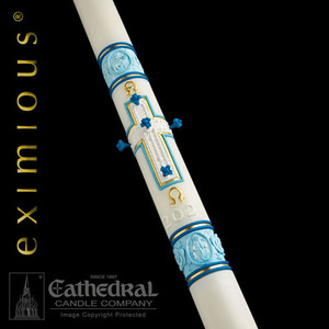 Most Holy Rosary - Eximious Paschal Candle by Cathedral Candles Most Holy Rosary - Eximious Paschal Candle by Cathedral Candles
