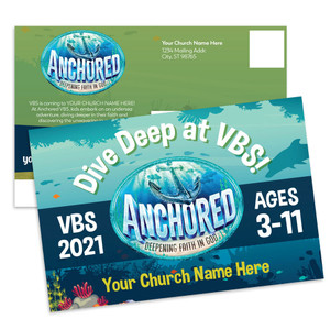 Customizable VBS Postcards - Anchored Customizable VBS Postcards - Anchored