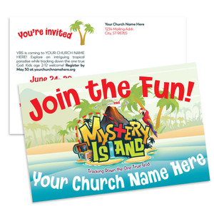 Customizable VBS Postcards - Mystery Island Customizable VBS Postcards - Mystery Island