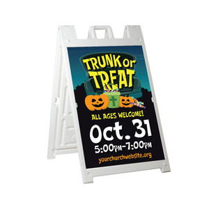 Evening Trunk Or Treat - Deluxe A-Frame Sandwich Board Street Signs (24"x36") Evening Trunk Or Treat - Deluxe A-Frame Sandwich Board Street Signs (24"x36")