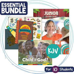 Junior KJV Student Essentials BUNDLE - For 10 Kids - Zoomerang VBS by Answers Junior KJV Student Essentials BUNDLE - For 10 Kids - Zoomerang VBS by Answers