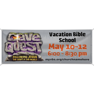 Cave VBS - Custom Outdoor Vinyl Banner for VBS 2016 -  B69020