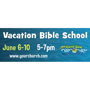 Ocean VBS - Custom Outdoor Vinyl Banner for VBS 2016 -  B62030