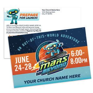 Customizable VBS Postcards - To Mars and Beyond - PC91016 Customizable VBS Postcards - To Mars and Beyond - PC91016