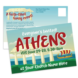 Customizable VBS Postcards - Athens - PC91015 Customizable VBS Postcards - Athens - PC91015
