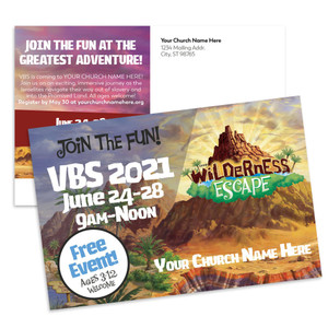 Customizable VBS Postcards - Wilderness Escape -  PC90520