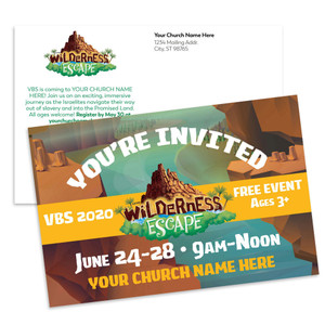 Customizable VBS Postcards - Wilderness Escape - PC90519 Customizable VBS Postcards - Wilderness Escape - PC90519