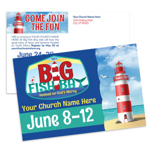 Customizable VBS Postcards - Big Fish Bay - PC90523 Customizable VBS Postcards - Big Fish Bay - PC90523