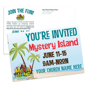 Customizable VBS Postcards - Mystery Island - PC90527 Customizable VBS Postcards - Mystery Island - PC90527