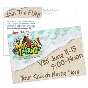 Customizable VBS Postcards - Mystery Island - PC90526 Customizable VBS Postcards - Mystery Island - PC90526