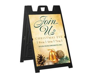 Christmas - God With Us - Deluxe A-Frame Sandwich Board Street Signs (24"x36") Christmas - God With Us - Deluxe A-Frame Sandwich Board Street Signs (24"x36")