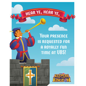 Postcard - You're invited - 4 per Page - Pack of 40 - Keepers of the Kingdom VBS 2023 Postcard - You're invited - 4 per Page - Pack of 40 - Keepers of the Kingdom VBS 2023