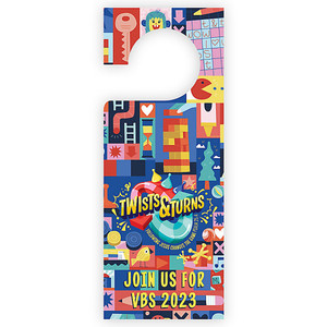 Door Hanger - Pack of 50 - Twists & Turns VBS 2023 by Lifeway Door Hanger - Pack of 50 - Twists & Turns VBS 2023 by Lifeway