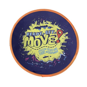Cloth Frisbee - Ready, Set, Move VBS 2023 by Orange Cloth Frisbee - Ready, Set, Move VBS 2023 by Orange